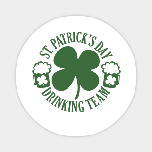 St. Patrick's Day-Funny Drinking Team Beer Clover Magnet